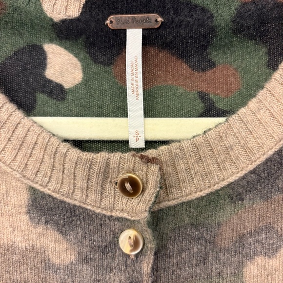 Free People Nocturnal Patterned Cashmere Cardigan - Picture 5 of 5